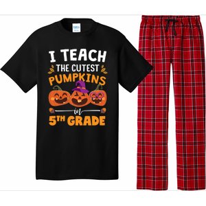 Teacher Halloween 5th Grade Teacher Cutest Pumpkins In Patch Cool Gift Pajama Set