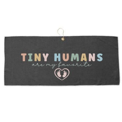 Tiny Humans Are My Favorite Tiny Humans Peds Nurse Large Microfiber Waffle Golf Towel