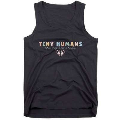 Tiny Humans Are My Favorite Tiny Humans Peds Nurse Tank Top