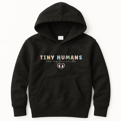 Tiny Humans Are My Favorite Tiny Humans Peds Nurse Kids Hoodie