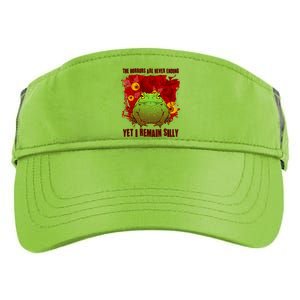 The Horrors Are Never Ending Yet I Remain Silly Frog Toad Adult Drive Performance Visor