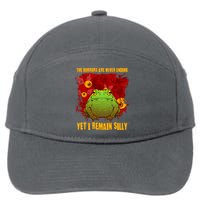 The Horrors Are Never Ending Yet I Remain Silly Frog Toad 7-Panel Snapback Hat