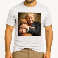 Trump Hugging An Orange Cat 2024 Cooling Performance Crew T-Shirt