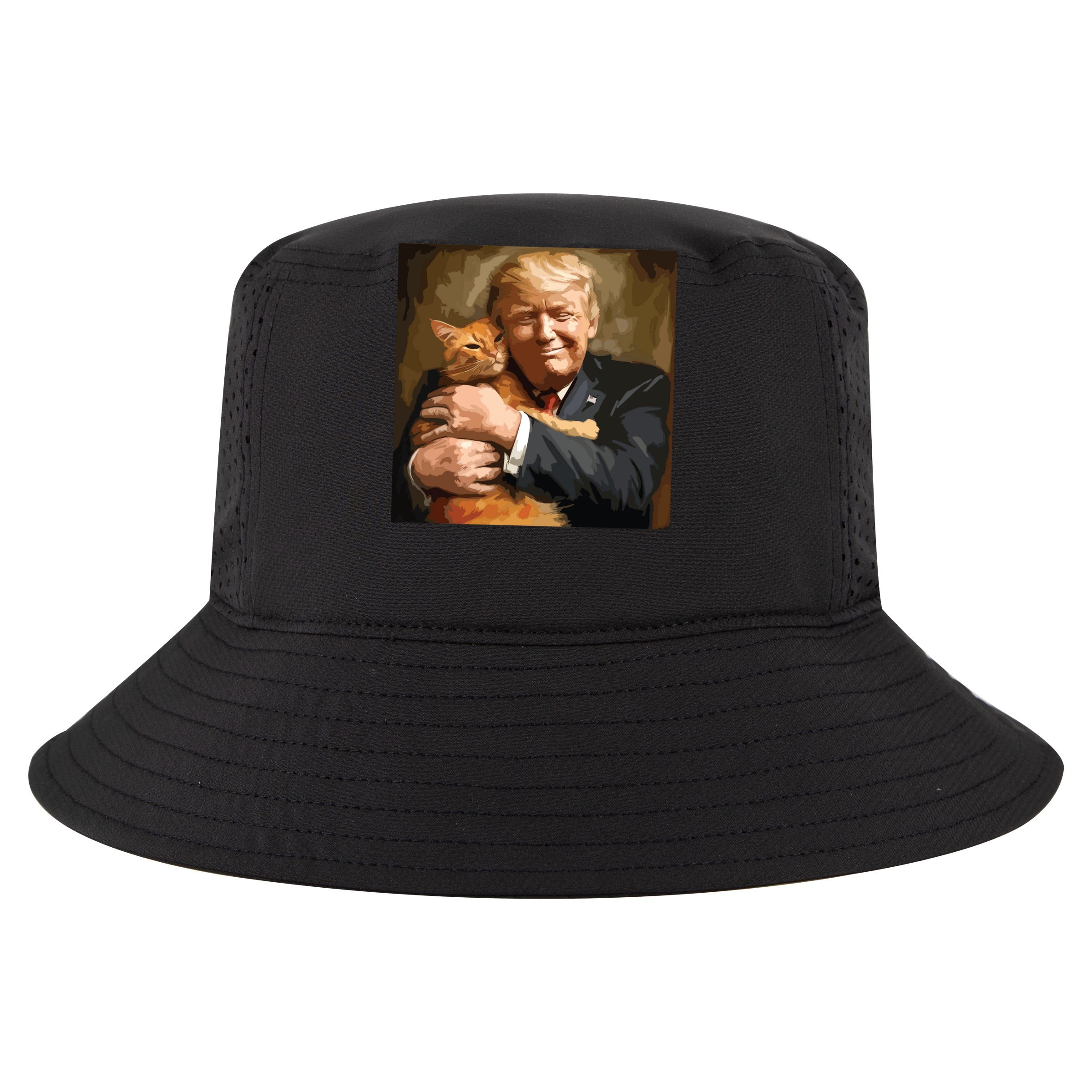 Trump Hugging An Orange Cat 2024 Apron