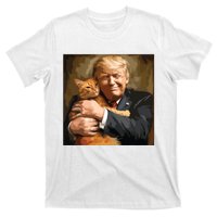 Trump Hugging An Orange Cat 2024 T-Shirt