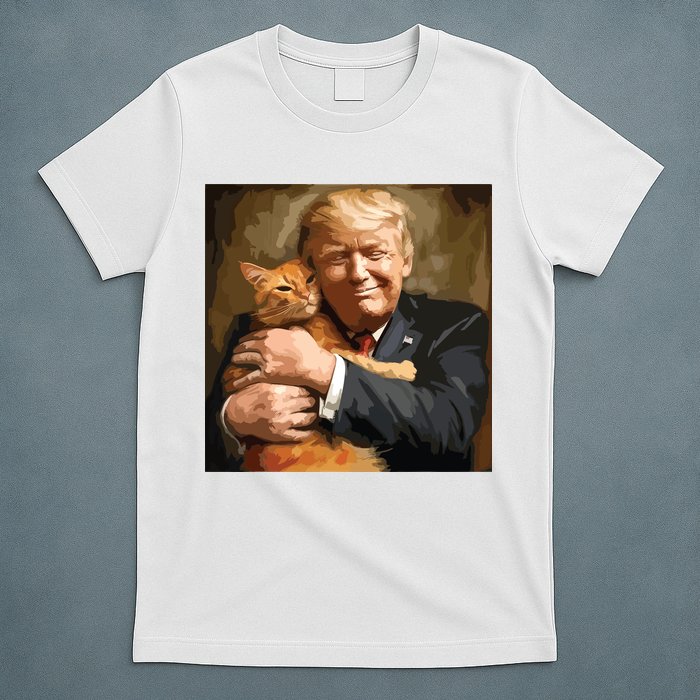 Trump Hugging An Orange Cat 2024 T-Shirt