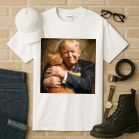 Trump Hugging An Orange Cat 2024 Tall T-Shirt