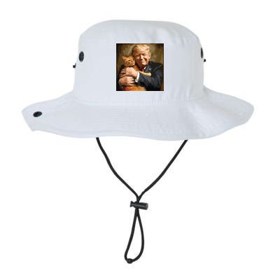 Trump Hugging An Orange Cat 2024 Bucket Hat