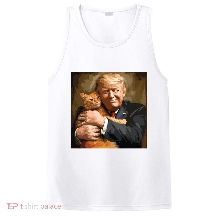 Trump Hugging An Orange Cat 2024 PosiCharge Competitor Tank