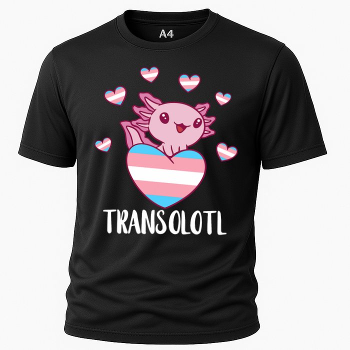Transgende.r Happy Axolotl LGBTQ Tran.s Pride Equality Cooling Performance Crew T-Shirt