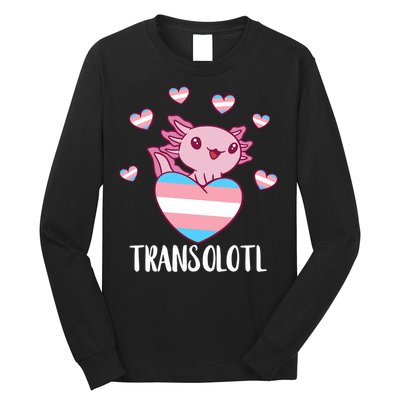 Transgende.r Happy Axolotl LGBTQ Tran.s Pride Equality Long Sleeve Shirt