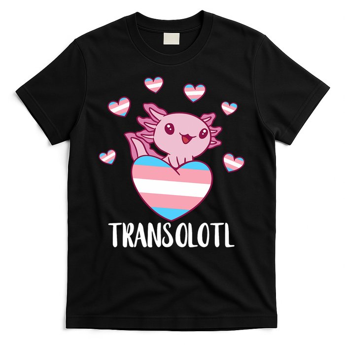 Transgende.r Happy Axolotl LGBTQ Tran.s Pride Equality T-Shirt