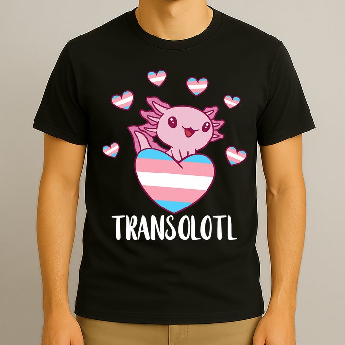 Transgende.r Happy Axolotl LGBTQ Tran.s Pride Equality T-Shirt