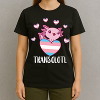 Transgende.r Happy Axolotl LGBTQ Tran.s Pride Equality T-Shirt
