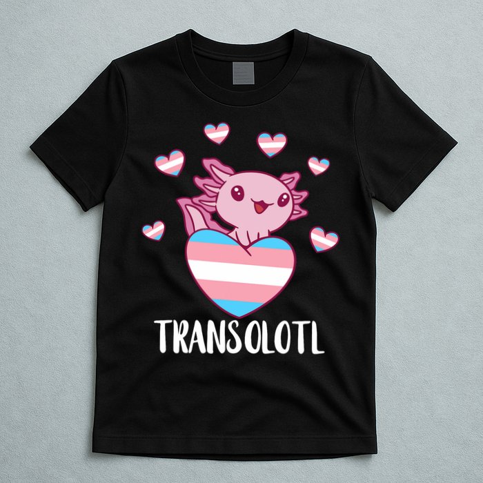 Transgende.r Happy Axolotl LGBTQ Tran.s Pride Equality T-Shirt