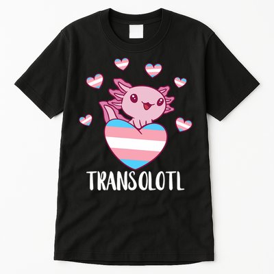 Transgende.r Happy Axolotl LGBTQ Tran.s Pride Equality Tall T-Shirt