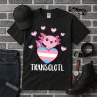 Transgende.r Happy Axolotl LGBTQ Tran.s Pride Equality Tall T-Shirt