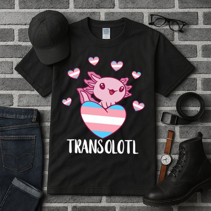 Transgende.r Happy Axolotl LGBTQ Tran.s Pride Equality Tall T-Shirt