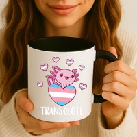 Transgende.r Happy Axolotl LGBTQ Tran.s Pride Equality Mug
