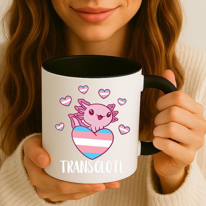 Transgende.r Happy Axolotl LGBTQ Tran.s Pride Equality Mug