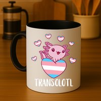 Transgende.r Happy Axolotl LGBTQ Tran.s Pride Equality Mug