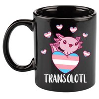 Transgende.r Happy Axolotl LGBTQ Tran.s Pride Equality 11oz C Handle Ceramic Mug