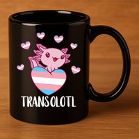 Transgende.r Happy Axolotl LGBTQ Tran.s Pride Equality 11oz C Handle Ceramic Mug