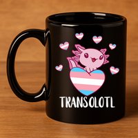 Transgende.r Happy Axolotl LGBTQ Tran.s Pride Equality 11oz C Handle Ceramic Mug