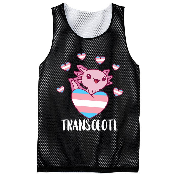 Transgende.r Happy Axolotl LGBTQ Tran.s Pride Equality Mesh Reversible Basketball Jersey Tank