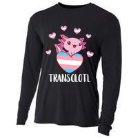 Transgende.r Happy Axolotl LGBTQ Tran.s Pride Equality Cooling Performance Long Sleeve Crew