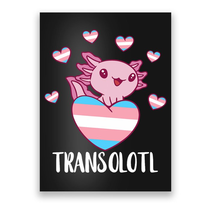 Transgende.r Happy Axolotl LGBTQ Tran.s Pride Equality Poster