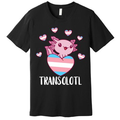 Transgende.r Happy Axolotl LGBTQ Tran.s Pride Equality Premium T-Shirt