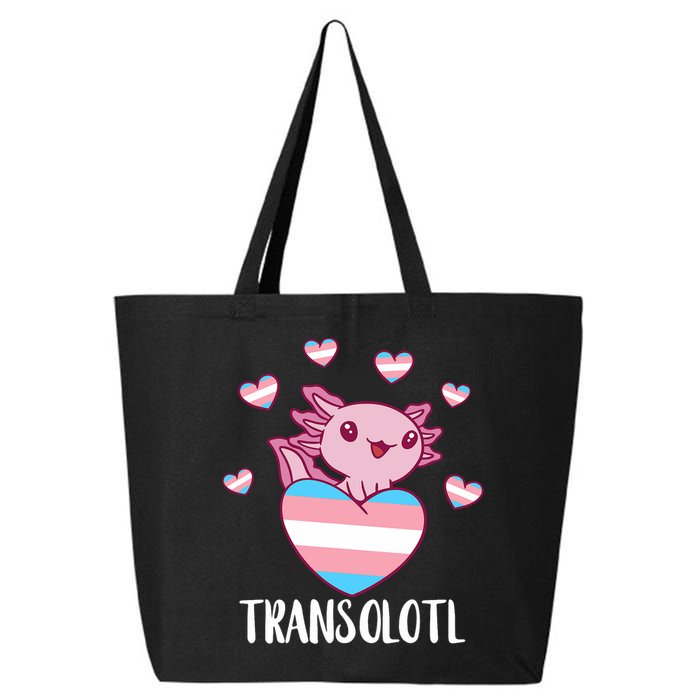 Transgende.r Happy Axolotl LGBTQ Tran.s Pride Equality 25L Jumbo Tote