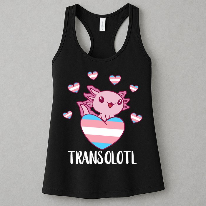 Transgende.r Happy Axolotl LGBTQ Tran.s Pride Equality Womens Tank Top