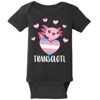 Transgende.r Happy Axolotl LGBTQ Tran.s Pride Equality Baby Bodysuit