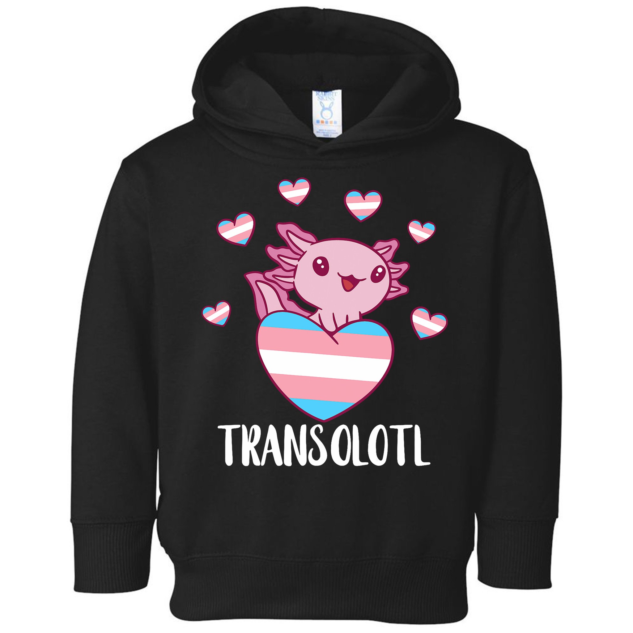 Transgende.r Happy Axolotl LGBTQ Tran.s Pride Equality Toddler Hoodie