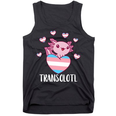 Transgende.r Happy Axolotl LGBTQ Tran.s Pride Equality Tank Top