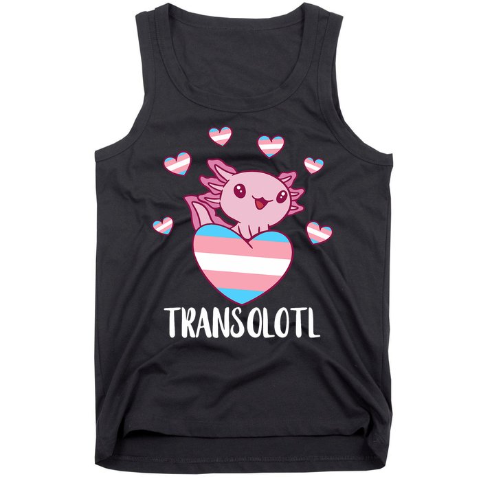 Transgende.r Happy Axolotl LGBTQ Tran.s Pride Equality Tank Top