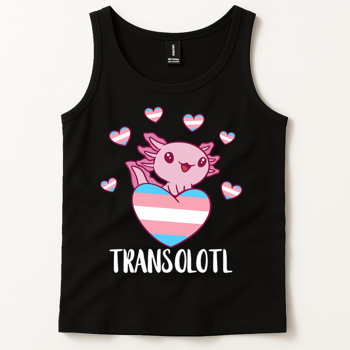 Transgende.r Happy Axolotl LGBTQ Tran.s Pride Equality Tank Top