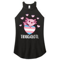 Transgende.r Happy Axolotl LGBTQ Tran.s Pride Equality Women's Perfect Tri Rocker Tank