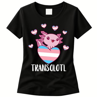 Transgende.r Happy Axolotl LGBTQ Tran.s Pride Equality Womens T-Shirt
