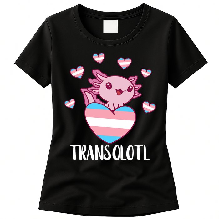 Transgende.r Happy Axolotl LGBTQ Tran.s Pride Equality Womens T-Shirt