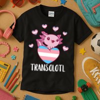 Transgende.r Happy Axolotl LGBTQ Tran.s Pride Equality Kids T-Shirt