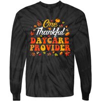 Thankful Harvest Autumn Appreciation for Daycare Providers Tie-Dye Long Sleeve Shirt