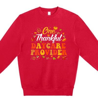 Thankful Harvest Autumn Appreciation for Daycare Providers Premium Crewneck Sweatshirt