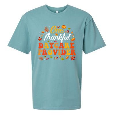 Thankful Harvest Autumn Appreciation for Daycare Providers Sueded Cloud Jersey T-Shirt