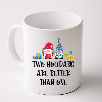 Two Holidays Are Better Than One Christmas Hanukkah Jewish Coffee Mug