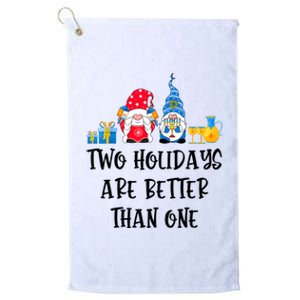 Two Holidays Are Better Than One Christmas Hanukkah Jewish Platinum Collection Golf Towel