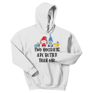 Two Holidays Are Better Than One Christmas Hanukkah Jewish Kids Hoodie