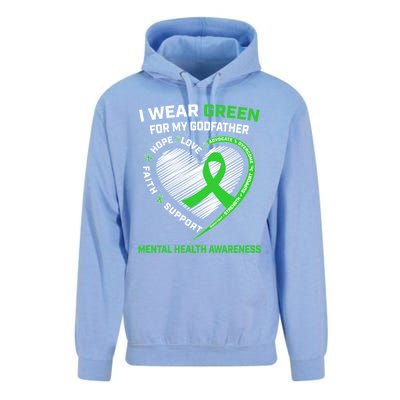 Tal Health Awareness Matters I Wear Green For Godfather Gift Unisex Surf Hoodie